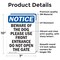 Signmission Beware Of The Dog Please Use Front, 7 in W x Rectangle, Vinyl Decal OS-2PACK-NS-D-710-V-10348 - alternate 4
